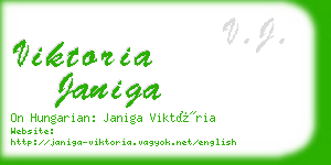 viktoria janiga business card